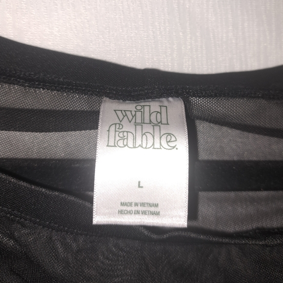 Transparent black beach pants, size L, Wild Fable brand. - Picture 2 of 4